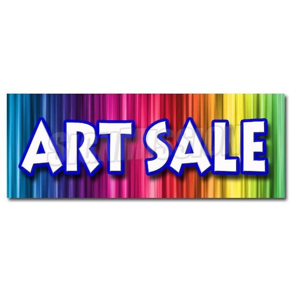 ART SALE DECAL sticker artist paint brush supply equipment canvas supplies, D-24 Art Sale